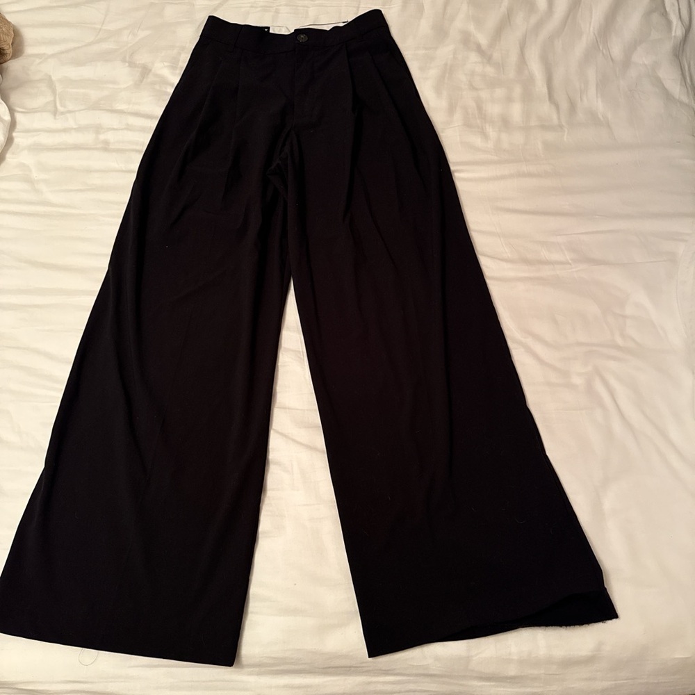 Zara Black Wide-Leg Pants